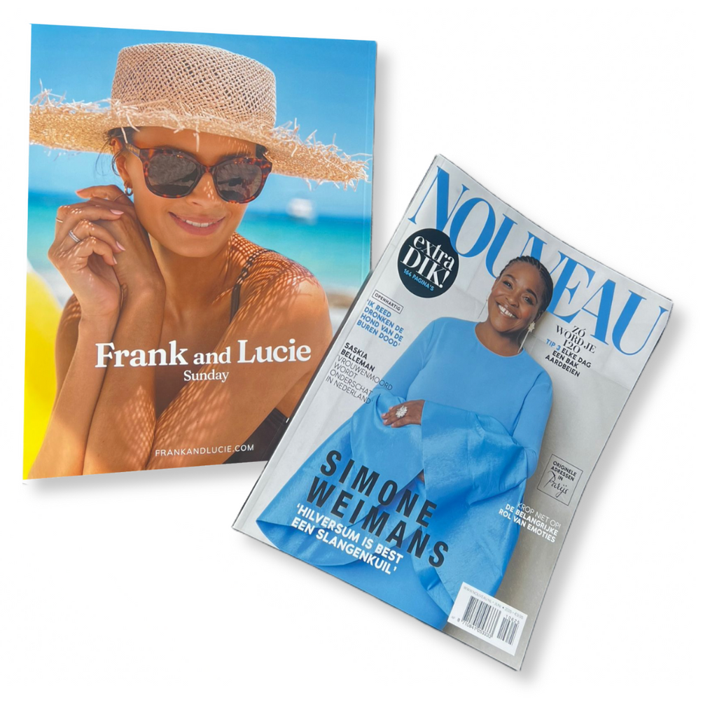 Frank and Lucie is featured on the back cover of Nouveau!
