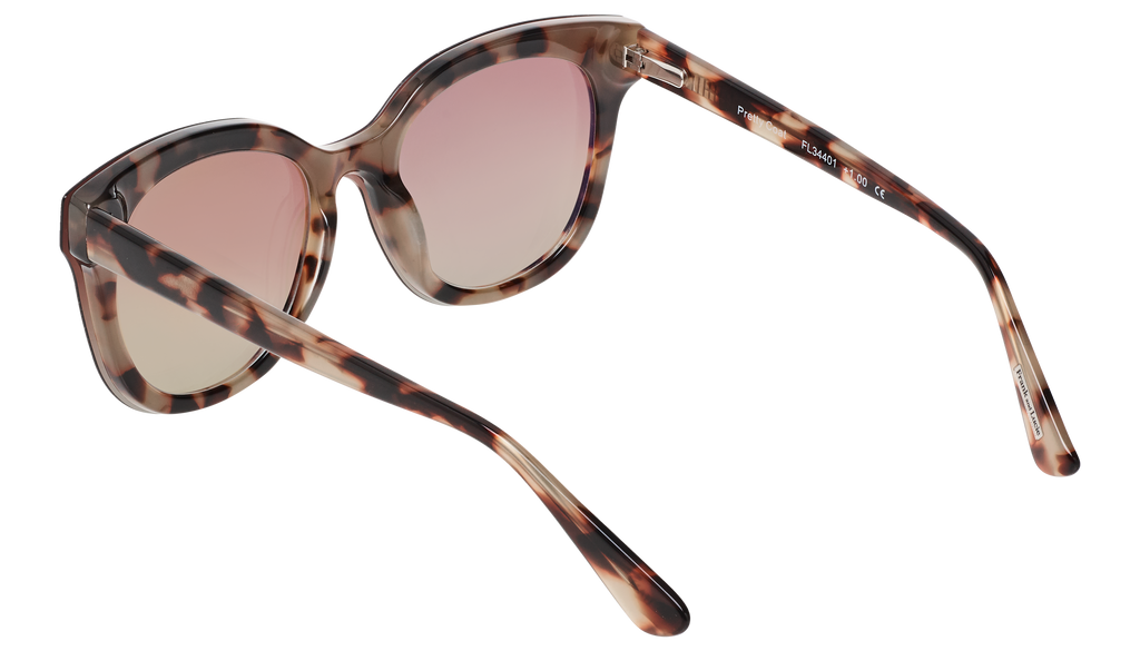 Side view of Frank and Lucie Eyedo reader glasses in Pretty Coat – slim temples and timeless tortoise pattern