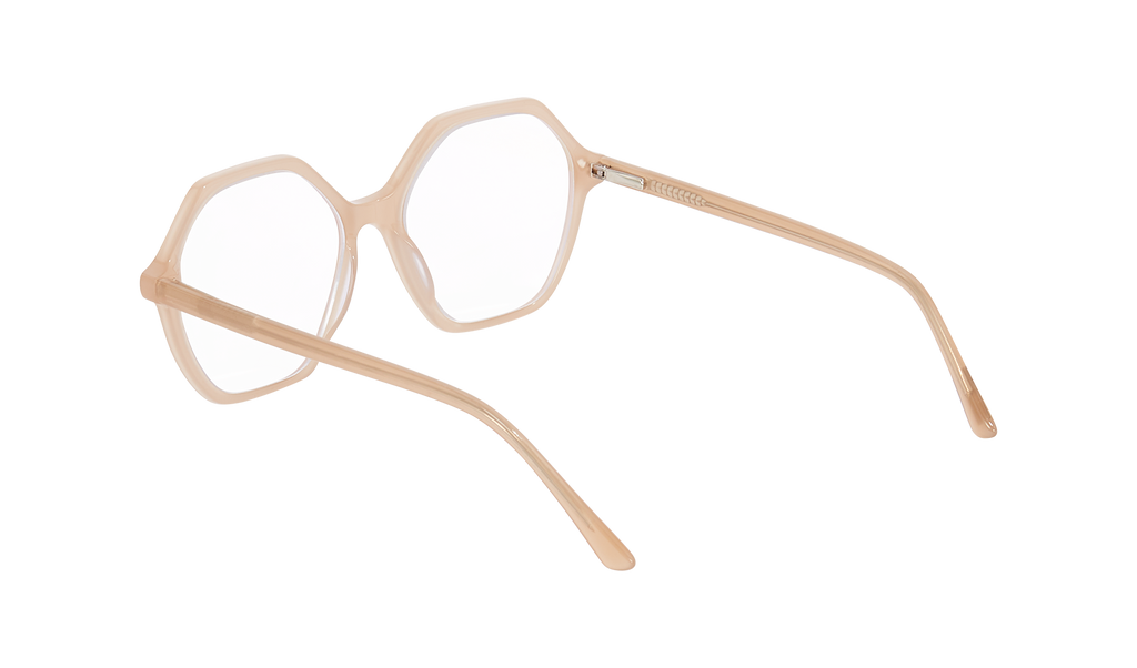 Back side picture of Frank and Lucie Eyewill glasses in the color Beach a la creme