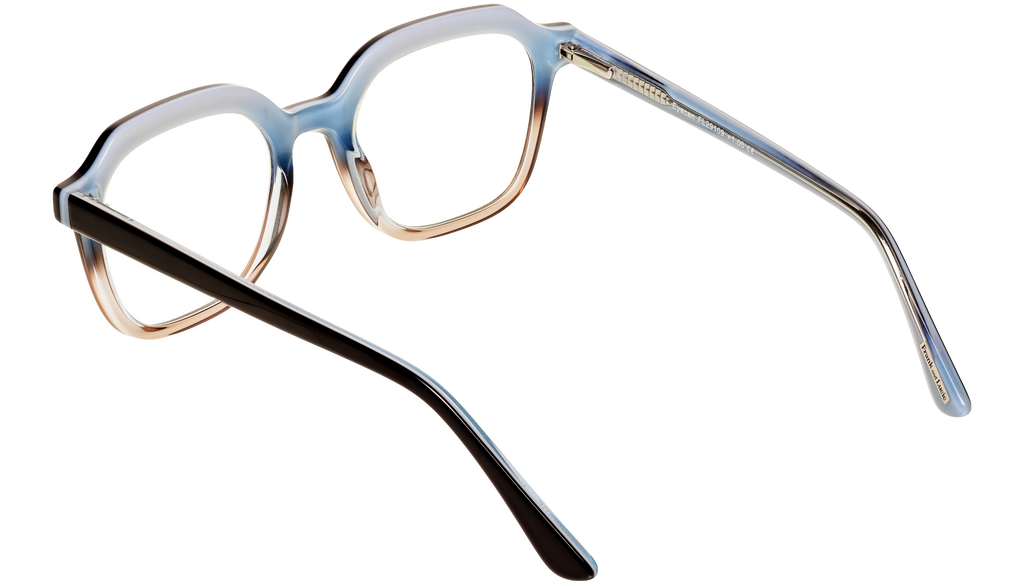 Back side of the Frank and Lucie Eyecan - Balance glasses, unisex fit with a bold vintage silhouette.