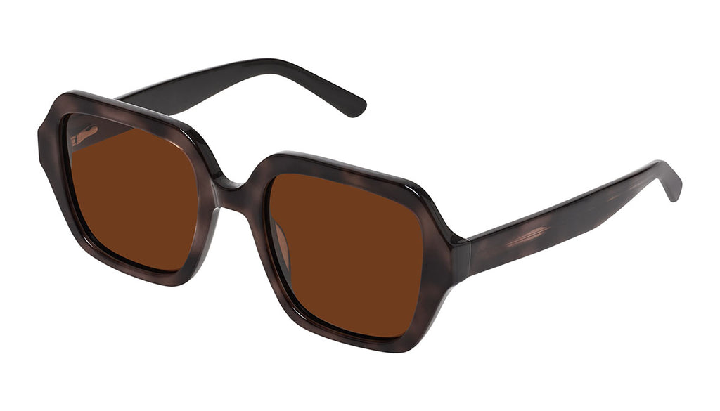 Side view of Frank and Lucie Limited Sunglasses from Sunday Limited Ciao Retro Collection edition Espresso