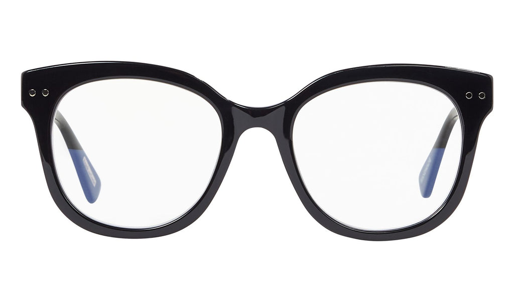 Frank and Lucie Eyedo Eclips reader glasses in layer me – front view of butterfly-shaped frame