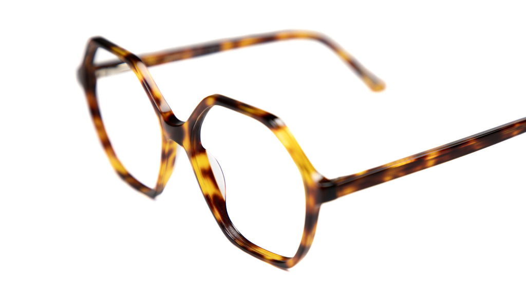 Detailed picture of Frank and Lucie Eyewill glasses in elegant Turtle shade color